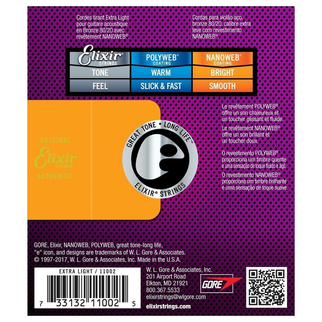 Elixir Acustica 11/52 BR