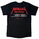 Metallica XL Unisex Kill 'Em All Tracks Maglietta