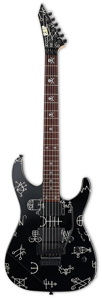 ESP KH Demonology Black w/ Graphic Kirk Hammer