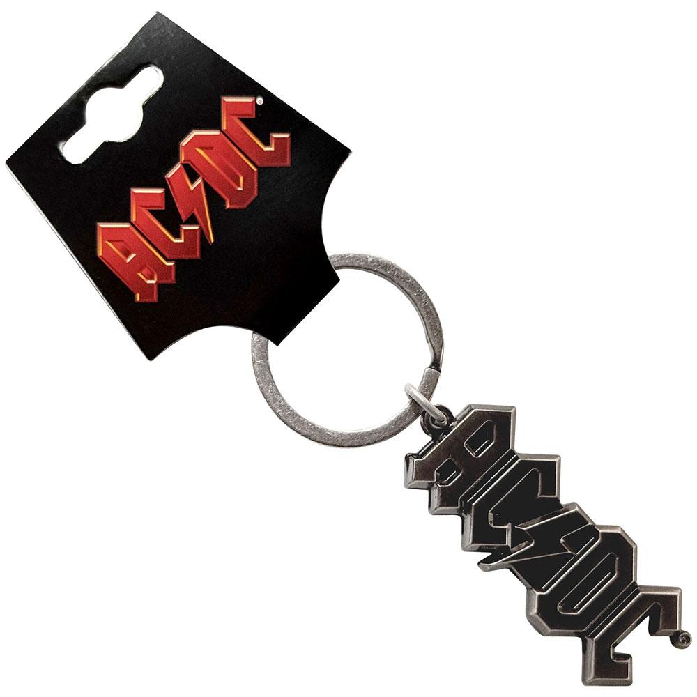 ACDC Logo Portachiavi Argento
