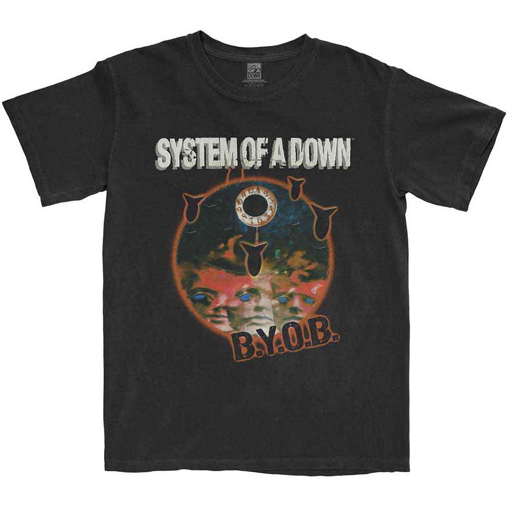 System Of A Down L Unisex Maglietta BYOB