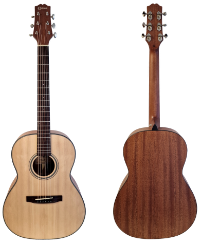 Almond Acustica Abete rosso / Sapele naturale satinato