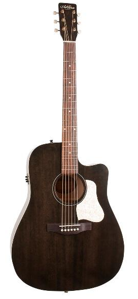 Art&Lutherie Dreadnought "Americana" Faded Black With Fishman Presys II & Cutaway
