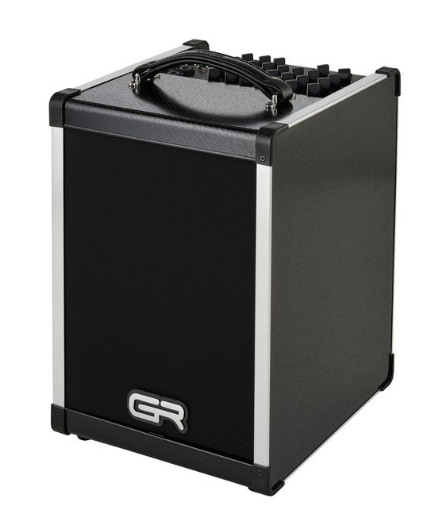 GR Acoustic Guitar Combo Amplifier Black Fiber 140 watt Speaker 1x8" 4 Channels (3+1)