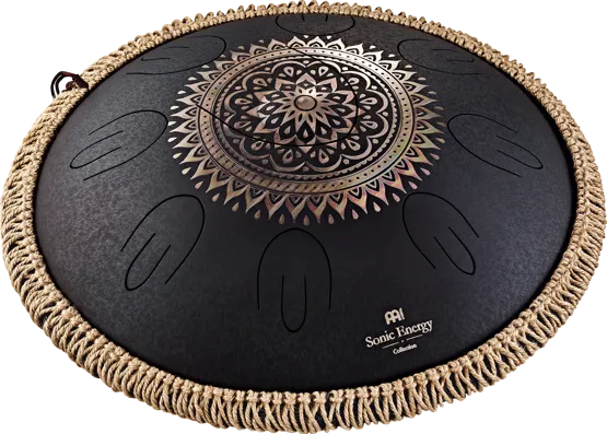 Tongue Drum Sonic Energy D Kurd Black Engraved