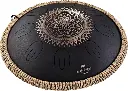 Big Tongue Drum Sonic Energy D Kurd Black Engraved