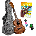 Cascha Ukulele Concert Mahogany Set + Deluxe Bag