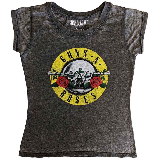 [GNRBO03LC02] Guns N Roses Classic Logo Lady M Maglietta 