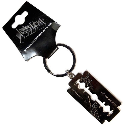 [JPKEY01] Judas Priest Portachiavi British Steel Razor Blade 