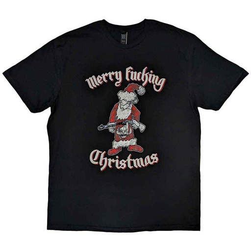 [MHEADTEE64MB03] Motorhead L Merry Effing Christmas Maglietta