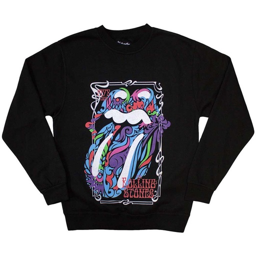 [RSSWT258MB03] Rolling Stones L Colour Swirls Felpa