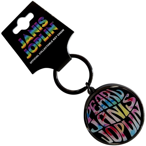 [JOPKEY01] Janis Joplin Pearl Emblem Logo Portachiavi 