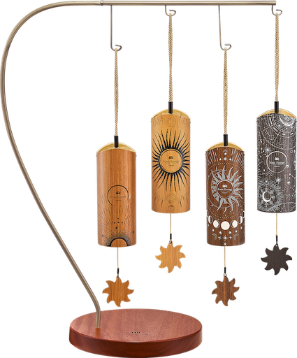 [CBCS4SET] 4 pezzi Bamboo Chime Set + Stand