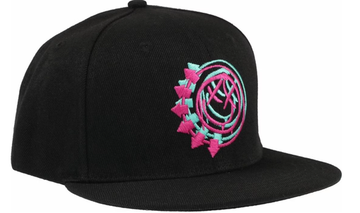 [52867826] Blink-182 Yellow Double Six Arrow Smile Cappellino