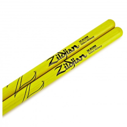 [drumsticks colore giallo ZIZ5AACDGY] Zildjian Bacchette 5a Acorn Tip Yellow