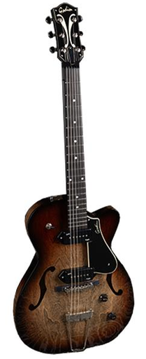 [GO-5TH-TL-VB-LTD] Godin 5th Avenue Thinline LIMITED Gold Foil Dogear Vintage Burst HG