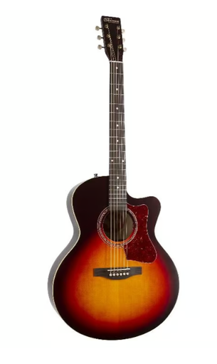 [NO-B18-MJ-CB-EQ-CW] Norman B18 Mini Jumbo Cutaway Cherry Burst SG Fishman A/E Pick Up