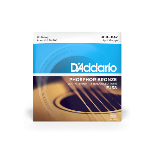 [EJ38] Daddario Acustica 12corde PH/BR 10/47 