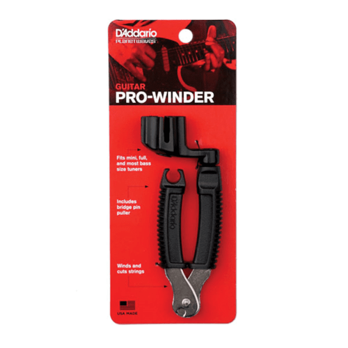 [DP0002] Daddario Peg Winder Chitarra Nero + Pinza 